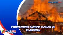 Kebakaran Hanguskan Rumah Makan di Kota Bandung, Kerugian Ditaksir Ratusan Juta