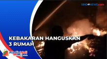 Diduga Korsleting Listrik, Tiga Rumah Warga di Serang, Banten Hangus Terbakar