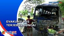 Bus Terjebur Sungai karena Sopir Ngantuk di Grobogan, Evakuasi Terkendala Lumpur