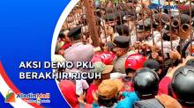 Demo Puluhan PKL di Kantor DPRD Kediri Berakhir Ricuh, Ini Tuntutannya