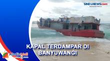 Kapal Misterius Terdampar di Pantai Alas Purwo Banyuwangi