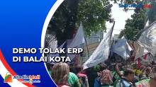 Demo Tolak ERP di Depan Balai Kota, Polisi Tutup Sementara Jalan Medan Merdeka Selatan Arah Patung Kuda