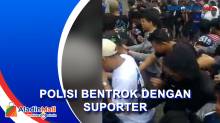 Tak Diizinkan Masuk, Suporter Bentrok dengan Polisi di Stadion Jatidiri Semarang