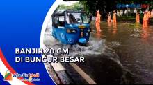 Hujan Sejak Malam, Jalan Bungur Besar Jakarta Pusat Banjir Setinggi 20 Cm