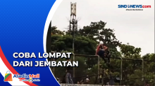 Coba Lompat dari Jembatan di Ruas Tol JORR Kampung Rambutan, Pria Ini Diselamatkan Warga