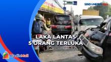 Tabrakan Beruntun di Jalur Jakarta Bogor, 5 Orang Terluka