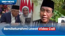 Momen Presiden Jokowi dan Wapres Maruf Bersilaturahmi Lewat Video Call