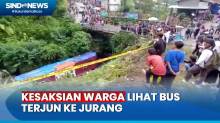Kesaksian Warga Lihat Bus Terjun ke Jurang di Guci Tegal,  Diduga Rem Tangan Bus Tak Berfungsi