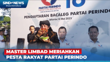 Aksi Magician Master Limbad Makan Cabai di Pesta Rakyat Kader Partai Perindo