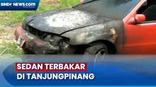 Mobil Sedan Hangus Terbakar di Tanjungpinang, Diduga Korsleting