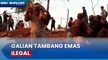 Ancam Keselamatan Pekerja, Puluhan Galian Emas Ilegal di Ciemas Sukabumi Hanya Berjarak 1 Meter