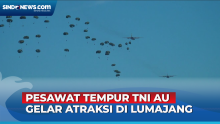 Gelar Operasi Udara, Puluhan Pesawat Tempur TNI AU Bermanuver di Langit Lumajang