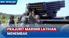 Asah Naluri Tempur, Prajurit Marinir Latihan Menembak Gerakan Artileri Medan di Situbondo