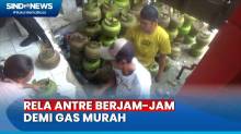 Ratusan Emak-Emak Serbu Operasi Pasar Gas Elpiji 3 Kilogram di Barito Utara