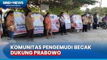 Komunitas Becak Dukung Prabowo Subianto di Pilpres