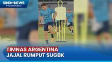 Mengintip Latihan Perdana Timnas Argentina di SUGBK