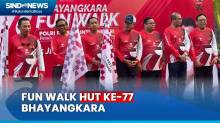 Mahfud MD hingga Hasyim Asyari Hadiri Fun Walk HUT ke-77 Bhayangkara