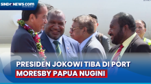 Tiba di Port Moresby Papua Nugini, Presiden Jokowi Disambut PM James Marape