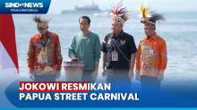 Presiden Jokowi Resmikan Pembukaan Papua Street Carnival, Dihadiri Kepala BIN, Panglima TNI hingga Kapolri