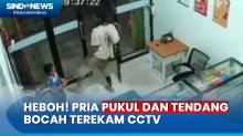 Pria Pukul dan Tendang Anak di Apotek Cakung Terekam CCTV