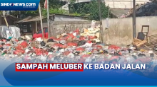 Tumpukan Sampah Meluber hingga Badan Jalan, Lokasi Tak Jauh di Belakang Balai Kota Depok