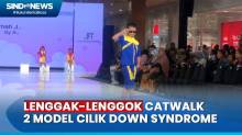 Aksi 2 Model Cilik Down Syndrome Disambut Meriah Penonton Jogja Fashion Trend 2023