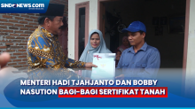 Menteri ATR/BPN Hadi Tjahjanto Bagikan Ribuan Sertifikat di Medan
