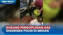 Gudang Pengoplosan Gas Digerebek Polisi di Medan, Ratusan Tabung Gas Subsidi Berhasil Diamankan