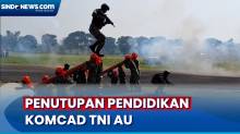 Penutupan Pendidikan Komcad TNI AU Diwarnai Demo Penanggulangan Teroris