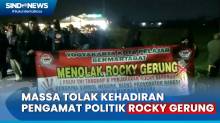 Massa Adang Rocky Gerung Jelang Diskusi Politik di Yogyakarta