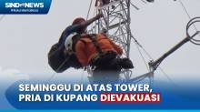 Pria di Kupang Minta Dievakuasi  Setelah Seminggu di Atas Tower, Tuntutan Ingin Bertemu Presiden