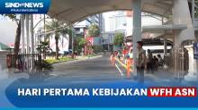 Suasana Balaikota Jakarta pada Hari Pertama Kebijakan WFH ASN