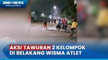 Viral! Tawuran 2 Kelompok di Belakang Wisma Atlet, 1 Remaja Jadi Tersangka