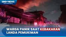 Pemukiman di Seberang Kantor Pemkot Jakarta Pusat Terbakar