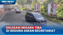Detik-Detik Rombongan Delegasi Negara KTT ASEAN ke-43 Tiba di Gedung ASEAN Secretariat