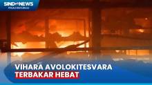 Api Berkobar Bakar Vihara Avolokitesvara di Sibolga, Diduga Akibat Korsleting