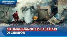 5 Rumah di Cirebon Terbakar Hebat, Angin Kencang Sulitkan Pemadaman
