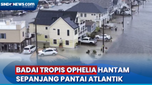 Sepanjang Pantai Atlantik Diguyur Hujan Lebat dan Angin Akibat Badai Ophelia