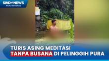 Viral! Turis Asing di Bali Meditasi Tanpa Busana di Pelinggih Pura