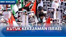 Ribuan Orang di Bandung Turun ke Jalan Gelar Aksi Bela Palestina