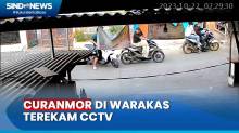 Aksi Spesialis Curanmor Gasak Motor Warga di Warakas Terekam CCTV