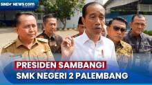 Tinjau SMK Negeri 2 Palembang, Ini Kesan Presiden Jokowi