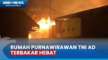 Rumah Purnawirawan TNI AD Dilalap Api di Pangkep, Warga Panik