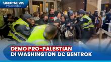 Desak Gencatan Senjata di Gaza, Warga Bentrok dengan Polisi di Washington DC