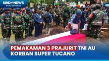 Tiga Prajurit TNI AU yang Gugur Dimakamkan Bersama di TMP Surapati