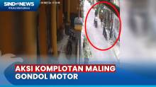 Aksi Komplotan Maling Gondol Motor Milik Warga Sunter Terekam CCTV