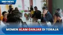Momen Alam Ganjar Makan Siang di Toraja sambil Tampung Aspirasi Pemuda
