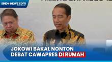 Bakal Nonton Debat Perdana Cawapres di Rumah, Jokowi: Semoga Debatnya Ramai