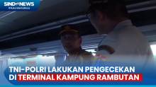 Jelang Libur Tahun Baru, TNI-Polri Lakukan Pengecekan di Terminal Kampung Rambutan