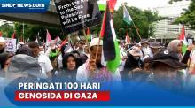 Ribuan Orang Demo di Depan Kedubes Amerika Serikat Peringati 100 Hari Genosida di Gaza